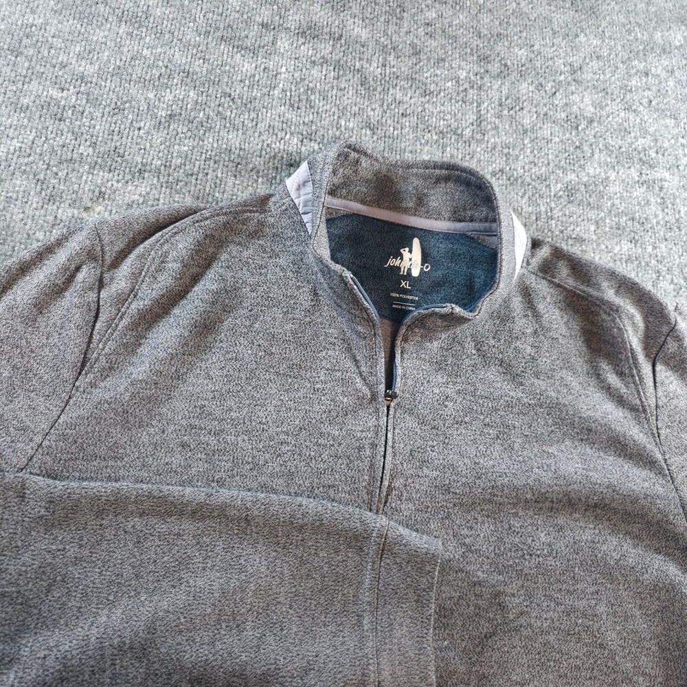 Johnnie-O Reflex XL Gray 1/4 Zip Pullover Long Sleeve‎ Casual Top